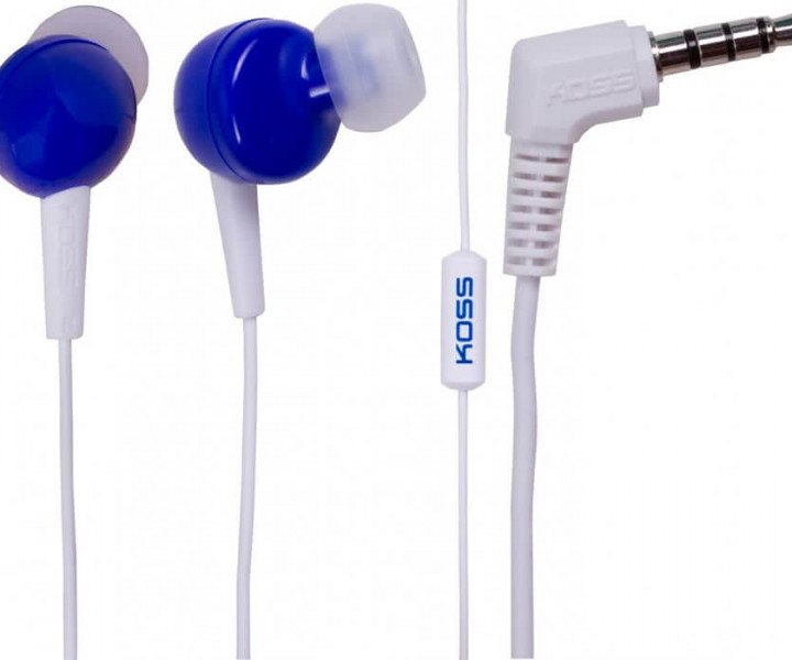 Наушники KOSS KEB6i Blue с микрофоном